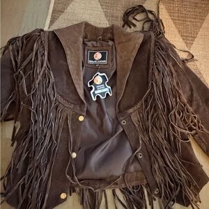 Brown Fringe women’s  Jacket